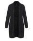 ფოტო #1 პროდუქტის Plus Size Fluffy Longline Cardigan