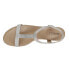 VANELi Blonde Metallic TStrap Womens Silver Casual Sandals BLONDE-312590
