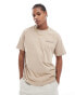 Napapijri Albula backprint logo t-shirt in beige