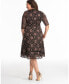 Фото #3 товара Коктейльное платье из кружева с цветочным узором Mon Cherie от KIYONNA