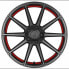 Barracuda Project 2.0 mattgunmetal / Undercut Color Trim rot - DS15 8.5x19 ET30 - LK5/112 ML73.1