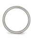 Titanium Brushed and Polished Grooved Wedding Band Ring Серый, 12.5 - фото #3