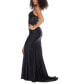 Фото #8 товара Juniors' Strappy Sequinned-Lace Illusion-Corset Maxi Dress