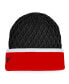 ფოტო #3 პროდუქტის Men's Red, Black Ottawa Senators Iconic Striped Cuffed Knit Hat