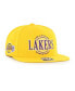 Фото #4 товара Men's Yellow Los Angeles Lakers High Post Captain Snapback Hat