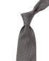 Фото #1 товара Brooks Brothers Medium Grey Block Solid Silk Tie Men's Grey Reg