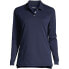 ფოტო #6 პროდუქტის Women's School Uniform Long Sleeve Interlock Polo Shirt