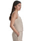 ფოტო #3 პროდუქტის Women's Square-Neck Button-Front Sleeveless Top