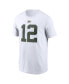 Фото #3 товара Men's Aaron Rodgers White Green Bay Packers Player Name and Number T-shirt