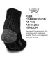 Men's Plantar Fasciitis Relief Cushion Quarter Sock- Targeted Compression Sock for Men & Women