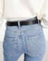 ASOS DESIGN waist and hip jeans belt in black - BLACK