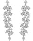 Фото #1 товара Diamond Vine-Inspired Drop Earrings (2 ct. t.w.) in 10k White Gold