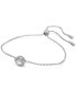 ფოტო #2 პროდუქტის Silver-Tone Constella Crystal Bangle Bracelet