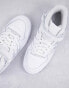 Фото #6 товара adidas Originals Forum Mid trainers in triple white