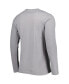 ფოტო #2 პროდუქტის Men's Deep Sea Blue, Gray Seattle Kraken Meter Long Sleeve T-shirt and Pants Sleep Set