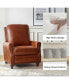 Фото #7 товара Bellino Modern Retro Genuine Leather Recliner with Nailhead Trim