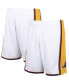 Фото #1 товара Men's White Los Angeles Lakers 2009/10 Hardwood Classics Authentic Shorts