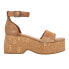 Фото #1 товара TOMS Laila Suede Platform Ankle Strap Womens Brown Casual Sandals 10020755T-200
