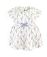 Фото #6 товара Baby Girls Baby Organic Cotton Dress and Cardigan 2pc Set, Lavender