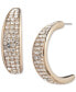 Фото #1 товара Серьги Givenchy Small Pavé Crystal C-Hoop