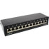 Фото #2 товара InLine Patch Panel Cat.6A table / wall assembly 12 Port black RAL9005