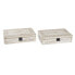 Фото #1 товара Шкатулка декоративная DKD Home Decor Натуральное Дерево MDF 28 x 18 x 6,5 см (2 штуки)