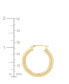 ფოტო #5 პროდუქტის Polished Tube Hoop Earrings in 14k Gold (25mm)