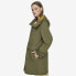 Women's Gemas Lightweight Parka Coat With Matte Shell and Faux Leather Details