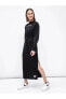 Sportswear Icon Clash Polar Kadın Uzun Kollu Siyah Elbise DM6263-010