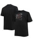 Фото #2 товара Men's Black Atlanta Hawks Big and Tall Pop T-shirt