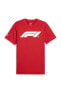 62585103 F1 Ess Logo Tee Kırmızı Erkek Bisiklet Yaka Regular Fit T-shirt