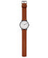 Men's Signatur Brown Leather Strap Watch 40mm SKW6374
