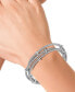 ფოტო #2 პროდუქტის EFFY® Diamond Rondelle Wire Wrap Bracelet (1/6 ct. t.w.) in Sterling Silver