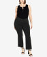 Фото #5 товара Plus Size Super Stretch Regular Length Trouser Pant