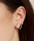 ფოტო #3 პროდუქტის Sparklette 18K Gold Plated Stud Earrings