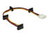 Delock 0.4m - Molex 4p/4xSATA 15p - 0.4 m - Molex (4-pin) - 4 x SATA 15-pin - Male - Female - Straight