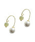 Ana — Pearl jade thread earrings