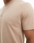 ASOS DESIGN essential crew neck t-shirt in light brown