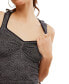 ფოტო #4 პროდუქტის Women's Love Letter Textured Sweetheart Cami