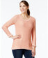 Style &Co Women's New Hi Lo Sweater Coral Pink Size XL