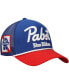 Men's Blue Pabst Blue Ribbon A-Frame with Rope Trucker Adjustable Hat Blue, Red - фото #1