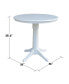 36" Round Top Pedestal Table - 34.9"H