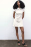 Фото #15 товара Платье-рубашка со складками ZARA