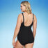 Фото #4 товара Women's Full Coverage Pucker Textured Square Neck One Piece Swimsuit - Kona Sol