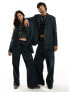 Фото #1 товара Reclaimed Vintage unisex washed oversized cord blazer in charcoal co-ord