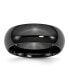 Фото #1 товара Titanium Black Ti Polished Wedding Band Ring