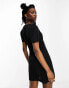 Фото #6 товара Noisy May v-neck button down mini dress in black