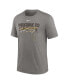 Фото #3 товара Men's Heather Charcoal San Diego Padres Home Spin Tri-Blend T-shirt
