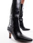 Фото #4 товара ASOS DESIGN – Campbell – Kniehohe Stiefel zum Hineinschlüpfen in Schwarz