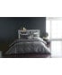 Фото #2 товара Home Moonscape Reversible Textured Jacquard Charcoal Full/Queen Duvet Cover